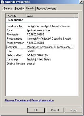 bits thumb SCCM Collection to Determine what Version of BITS(BackGround Intelligence Transfer Protocol) on Computers