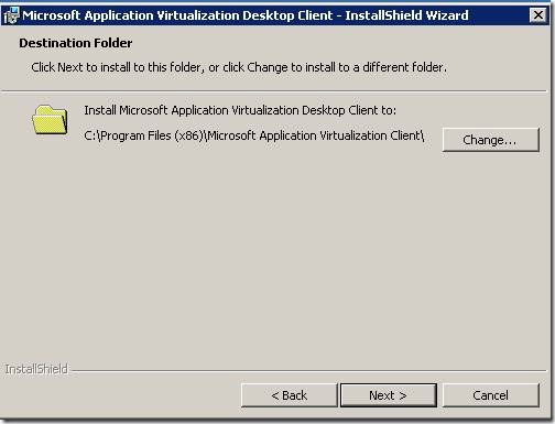 clip image00210 thumb Installation of Microsoft Application Virtualization(4.6) Desktop Client