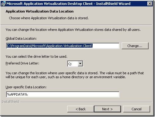 clip image00212 thumb Installation of Microsoft Application Virtualization(4.6) Desktop Client