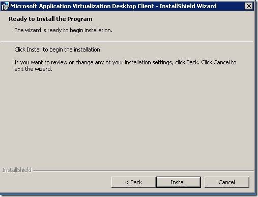 clip image00220 thumb Installation of Microsoft Application Virtualization(4.6) Desktop Client