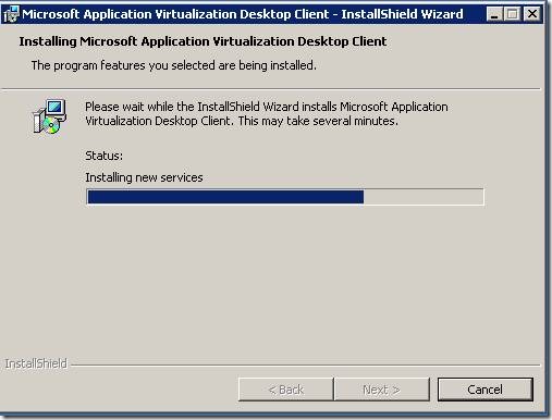 clip image00222 thumb Installation of Microsoft Application Virtualization(4.6) Desktop Client