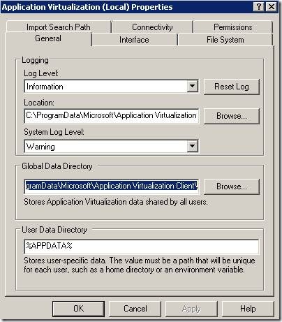 clip image0024 thumb1 Configuration settings of App V Desktop Client and Troubleshooting Steps