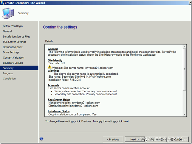 image thumb40 Install SCCM Configmgr 2012 Secondary Site step by step with prerequisites