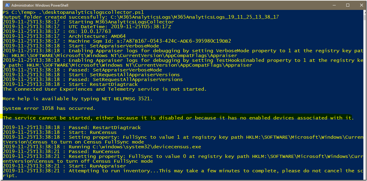 Desktop Analytics client troubleshooting Notes from the field All