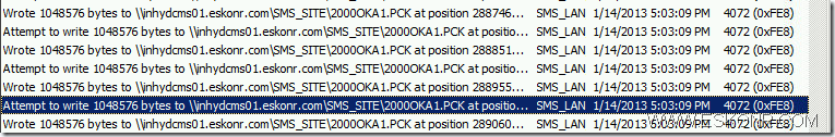 image thumb7 SCCM Configmgr how to find package ID being sent to child sites from sender.log