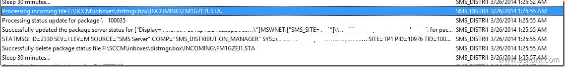 image thumb10 Configmgr 2012 Content Prestage Error from distmgr log  Will reject STA for DP as it does not exist in the PkgServers table