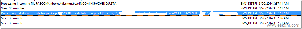 image thumb11 Configmgr 2012 Content Prestage Error from distmgr log  Will reject STA for DP as it does not exist in the PkgServers table