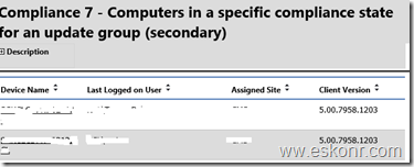image thumb6 SCCM Configmgr 2012 SSRS Report Overall Compliance Per Update Group Per Collection will help to troubleshoot the clients