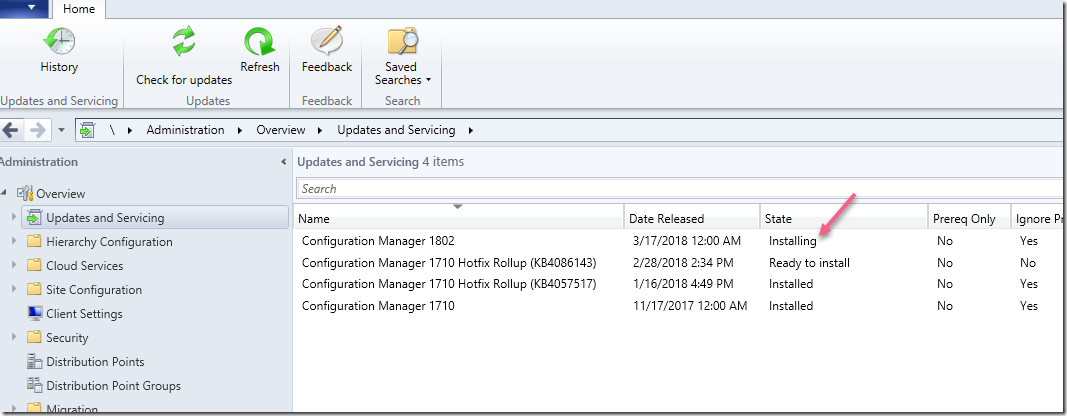 SCCM Configmgr Current Branch 1802 is now available new features and ...